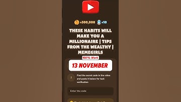 THESE HABITS WILL MAKE YOU A MILLIONAIRE | TIPS FROM THE WEALTHY | MEMEGIRLS #memefi #code