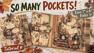 Easy Junk Journal Folio Tutorial | Pockets, Flips & Tuck Spots