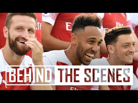 Behind the scenes at Arsenal's 2018/19 photocall