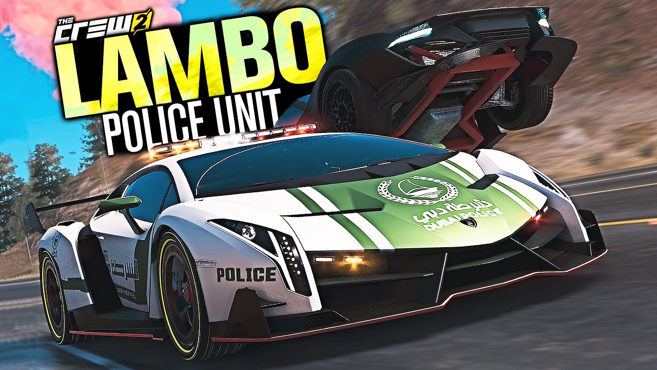The Crew 2 - 1200Hp Lamborghini Veneno Police Car! (The Chase New Update)  #3 - Youtube
