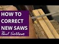 How to correct new saws  paul sellers