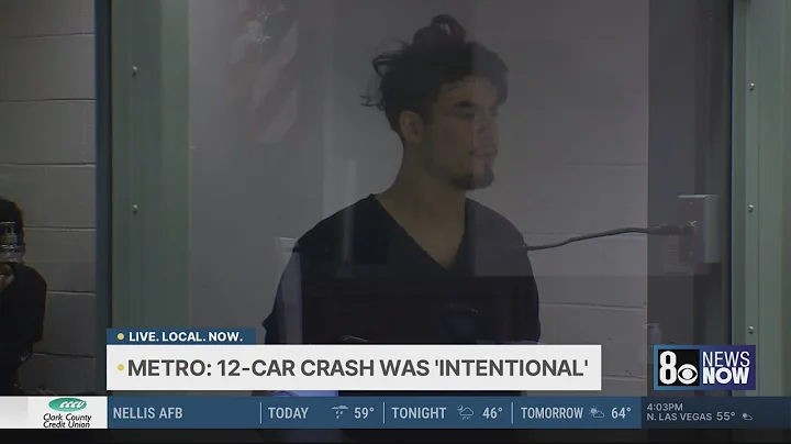 Las Vegas police: Driver 'intentionally' caused deadly 12-car crash that killed pregnant girlfriend