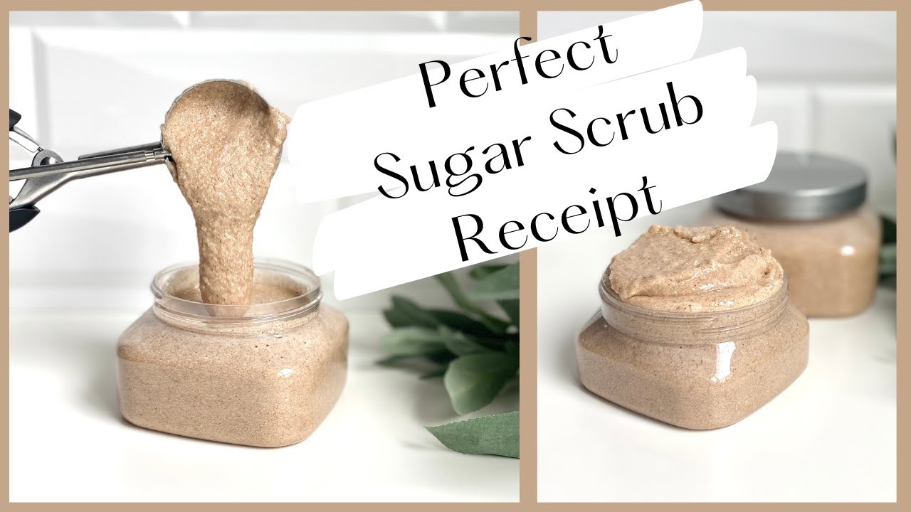 Perfect Sugar Scrub Base with receipt Cinnamon Oatmeal Sugar Scrub