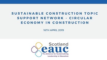 Circular Economy in Construction Resource Futures Presentation