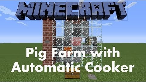 Pig Farm with Automatic Cooker - Minecraft Tutorial