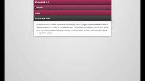 3D Accordion pure CSS3 HTML5