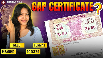How to make a Gap Certificate/Affidavit 📃