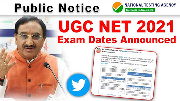 UGC NET Exam 2021" DATE ANNOUNCED". Application Forms Available ! Last Date Of Form ? LATEST UPDATE.