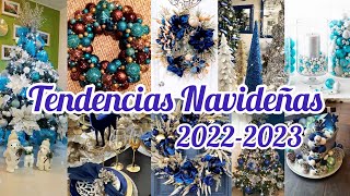 Tendencias Navideñas🌲 2022-2023//Decoración Navideña en color azul