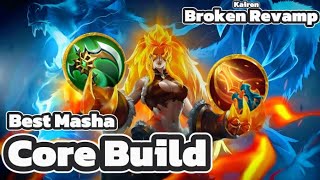 BROKEN REVAMP BEST MASHA PERFECT CORE EMBLEM AND ITEM BUILD 2024.