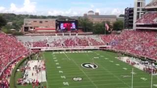 Redcoats Rush The Field- Georgia vs Buffalo 2012