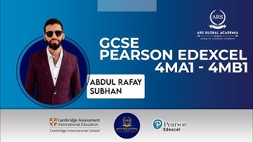 PearsonEdexcel GCSE 4MA1 | GRAPHS | Topical Past Papers 2020