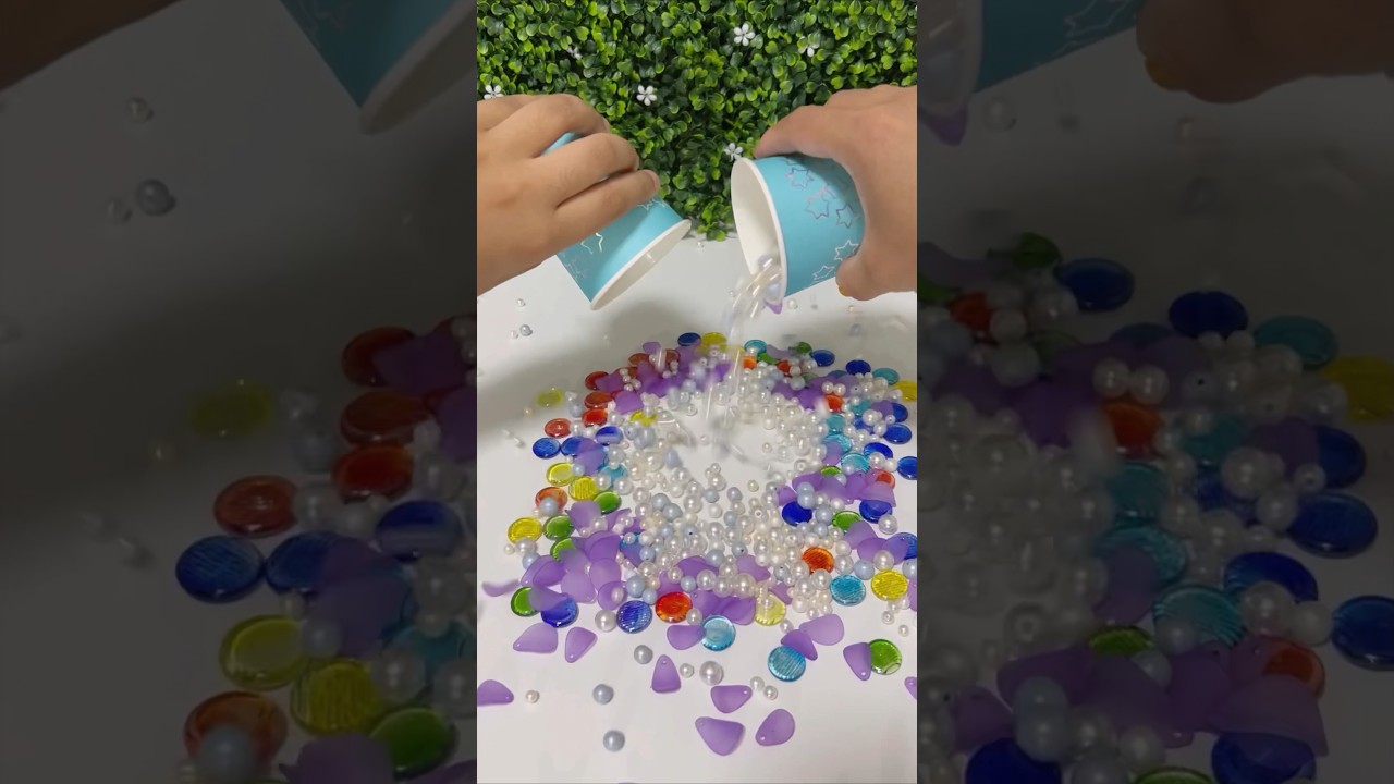 Reverse Video Pearl Beads Marble ASMR 