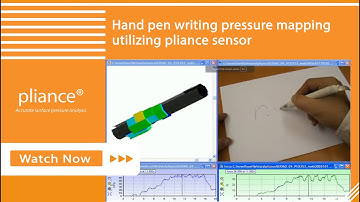 Hand pen writing pressure mapping utilizing pliance sensor | novel.de