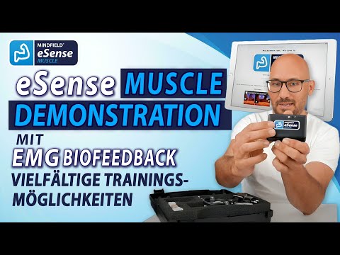 eSense Muscle  - Demo der eSense Muscle Web App (EMG Biofeedback Training, Langfassung, Deutsch)