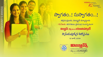 1st Year B Tech (2019) Bridge Classes Inauguration @ Vignan