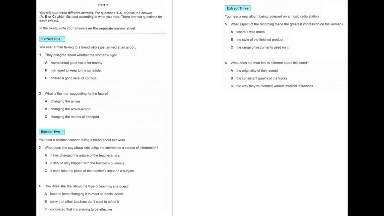 Listening C1 CAE Practice Test 2015 Plus 2 Test 4 Part 1 YouTube