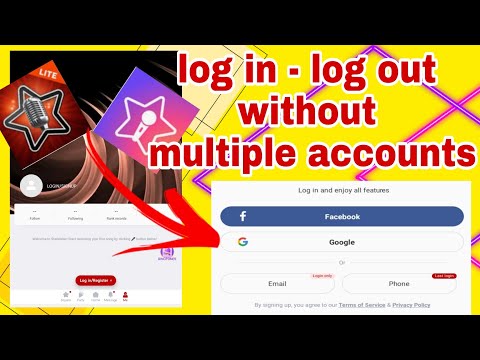 HOW TO LOG IN ,LOG OUT STARMAKER LITE AND STARMAKER ORIGINAL IN SAME FB Without multiple acounts?