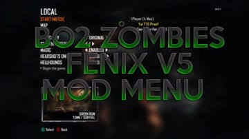 [BO2] - Zombies FENIX V5 Menu