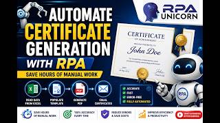 How to Automate Certificate Creation with RPA and Excel Data