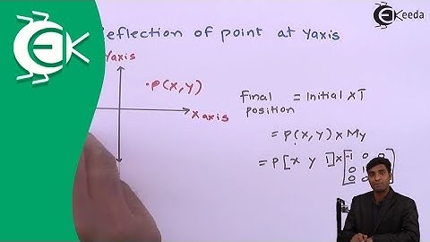 Reflection of a Point at Y-Axis - 2D Transformation - Computer Aided Design
