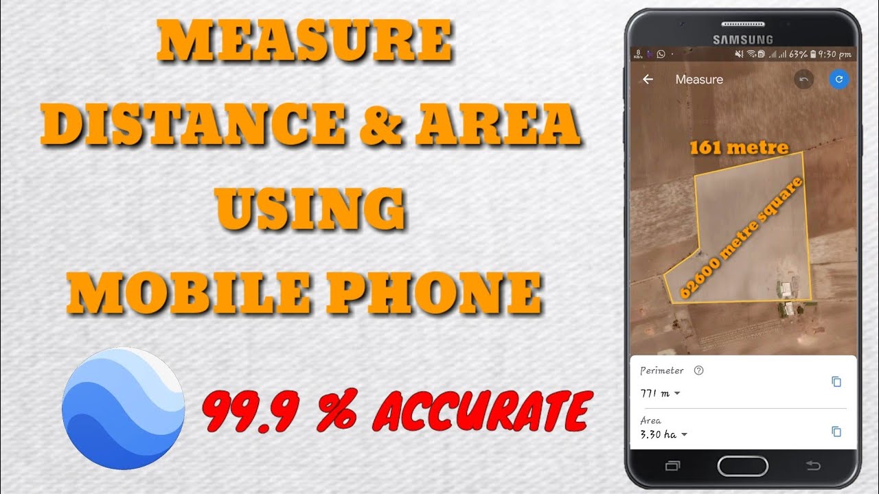 How to measure area,distance and length using mobile phone || मोबाइल ...