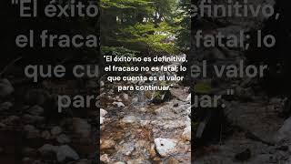 El éxito no es definitivo, el fracaso no es fatal... #videoshort