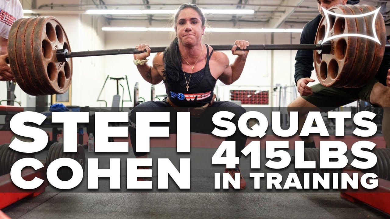 Stefi Cohen Smashes 415 Squat In Crazy Leg Workout With Hayden Bowe 