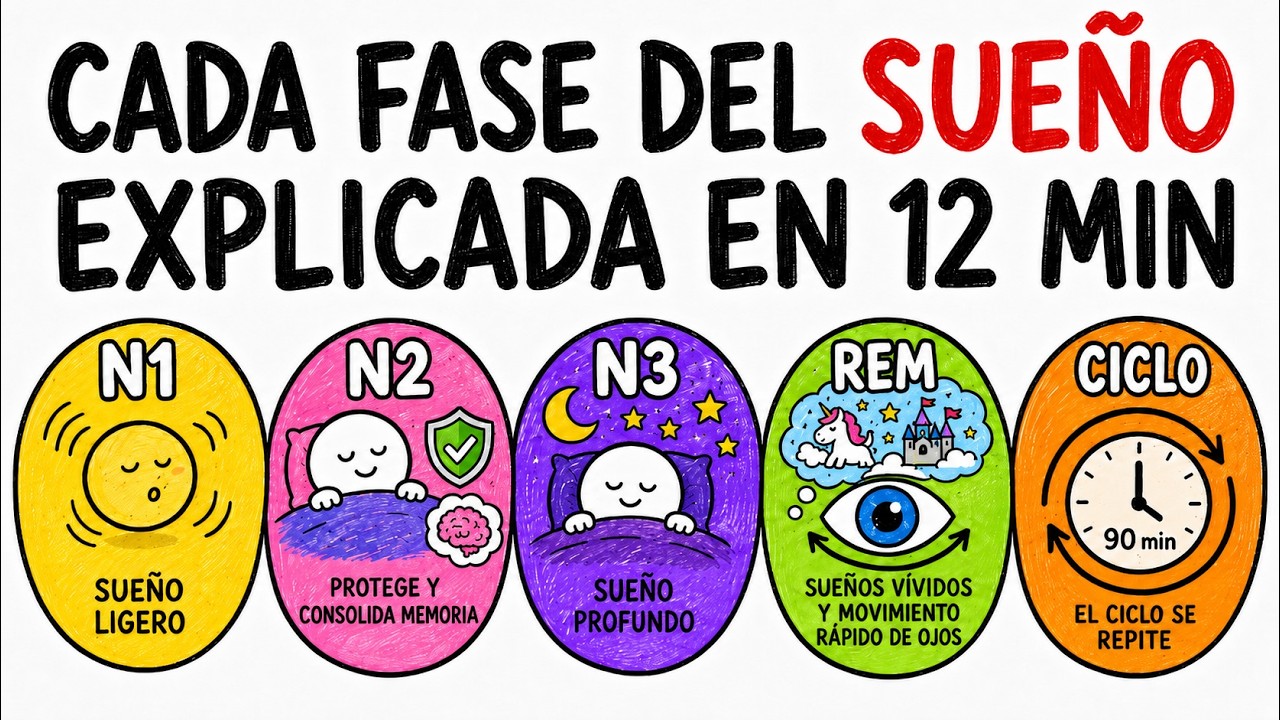 Cada Fase del Sueño Explicada en 12 Min