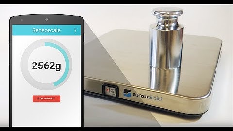 Sensoscale - Android App + Sensodroid bluetooth digital scale - Wireless digital scale