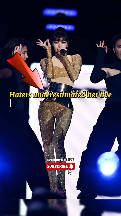 OMG 😱 Lisa being criticized for her Live Vocal 🔥 🎤 #lisa #blackpink #sg