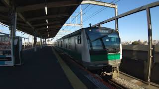 E233系埼京線通勤快速中浦和駅通過