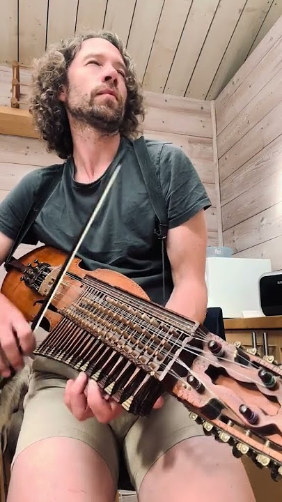 Dancing Bach played on a strange violin-guitar-harp-piano thing #nyckelharpa #bach #jsbach