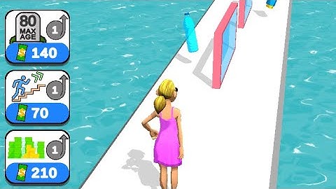 RUN OF LIFE BY VOODOO GAMEPLAY WALKTHROUGH STAY YOUNG TO WIN 1-15 LEVEL MOBILE RUNNING GAME