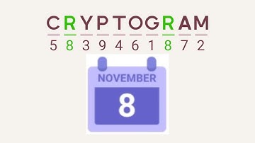 Cryptogram Daily Challenge November 8 2024 - 