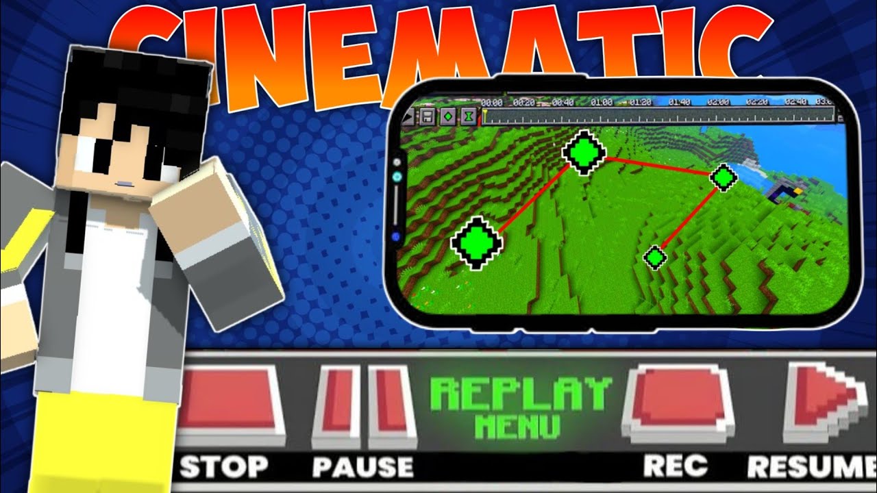 How to Record and Create Cinematic Replays in Minecraft PE 1.22🔥 - YouTube