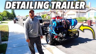 Showing My Detailing Trailer Setup  No Blemish Mobile Detailing