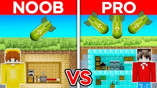 NOOB vs PRO: MOST SECURE UNDERGROUND BUNKER Building Challenge in Minecraft!