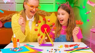 Sweet DIY Game ✨😊 Build a Candy Wheel for Kids 🍬🎡 #kids #DIY screenshot 3