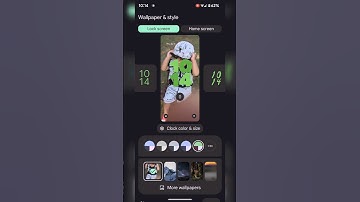 Customize Lock Screen Clock Style in Android 14 #shorts #android14