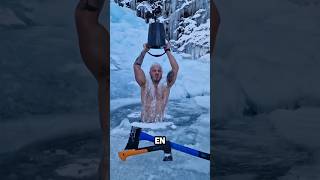 ¡El hombre de hielo más fuerte del mundo! hechos #shorts