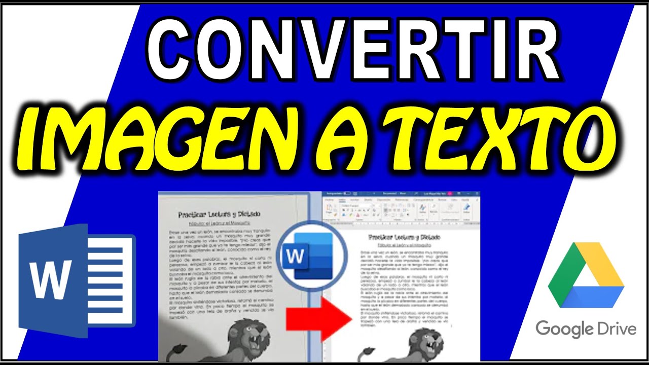 C Mo Convertir Una Imagen A Un Texto Editable En Word Y Drive F Cil