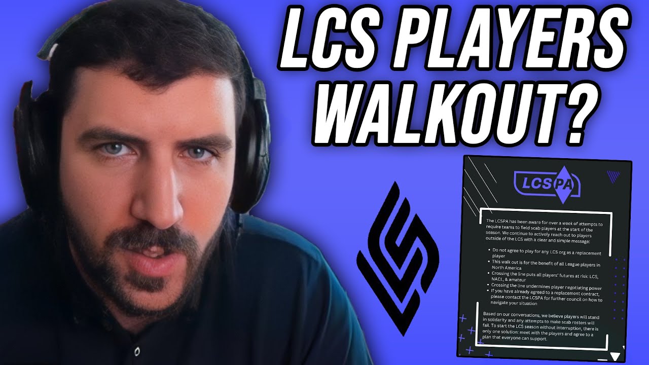 THE MOST IMPORTANT MOMENT IN LOL ESPORTS HISTORY - LCS Players Walkout Explained YamatoCannon