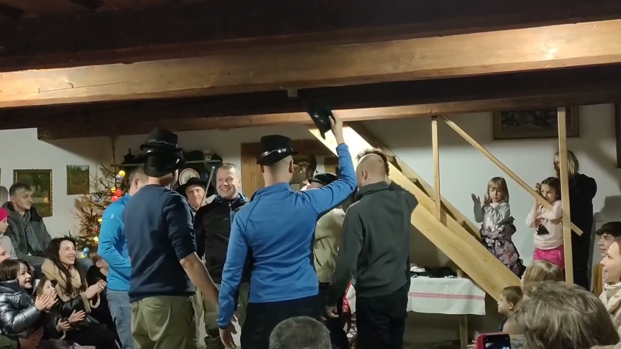 Klobúkový tanec skanzen Zuberec, Vianoce 2023.