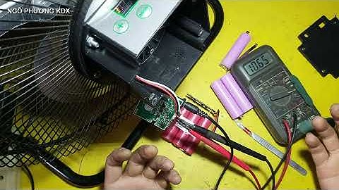 sửa quạt tích điện 12v không chạy và cách thay pin