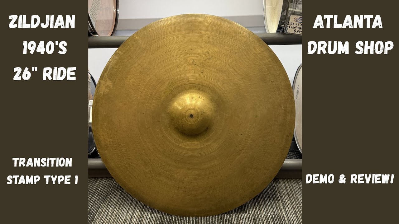 The OLDEST Zildjian Cymbal in the Shop! - 1940's Zildjian 26