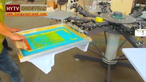 8 color T shirt screen printing machine with micro registration