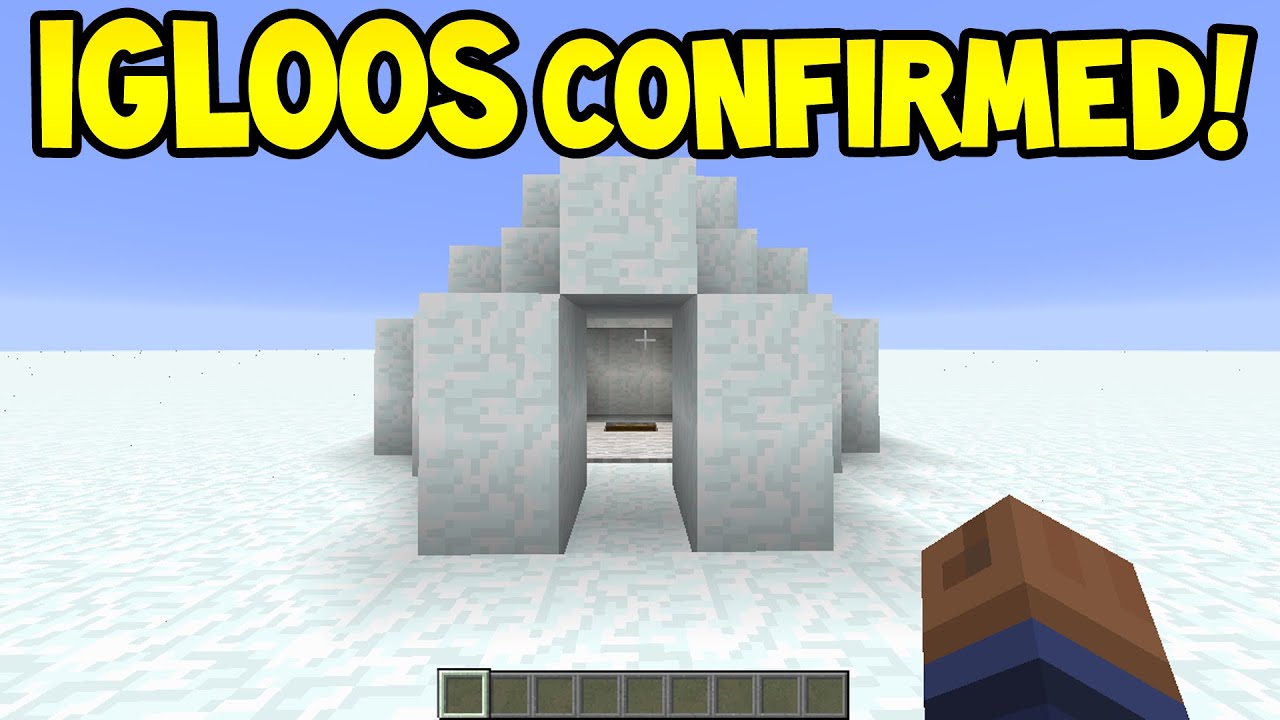 Minecraft 1.9 - IGLOOS Confirmed! - Secret/ Explained - YouTube