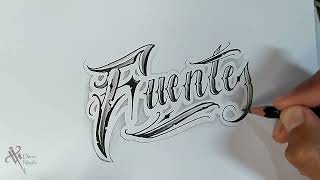 Como Dibujar Lettering Malandro FUENTES ⛲ Drawing lettering #lettering #letteringmalandro #tattoo