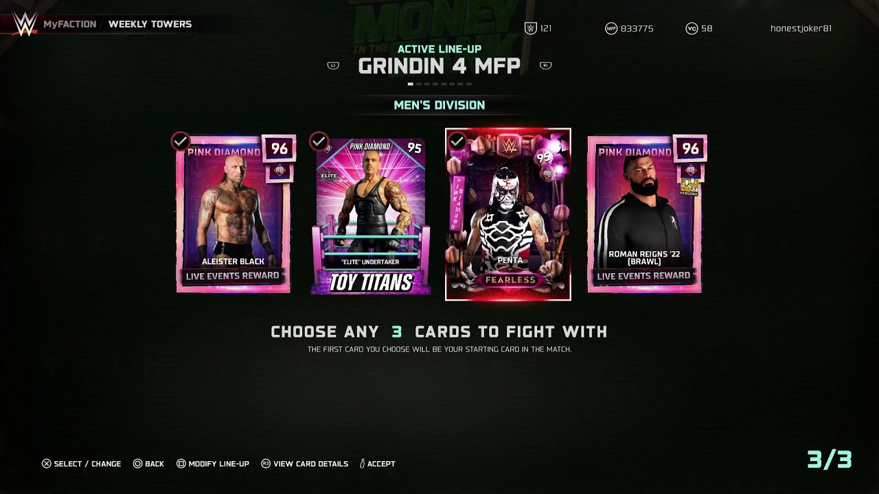 WWE 2k25 grind 4 mfp im reaching my goal  1 million